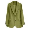 Women’s Business Casual Loose Fit Lapel Collar Open Front Long Sleeve Blazer Jacket with Classic Design for Office and Daily Wear