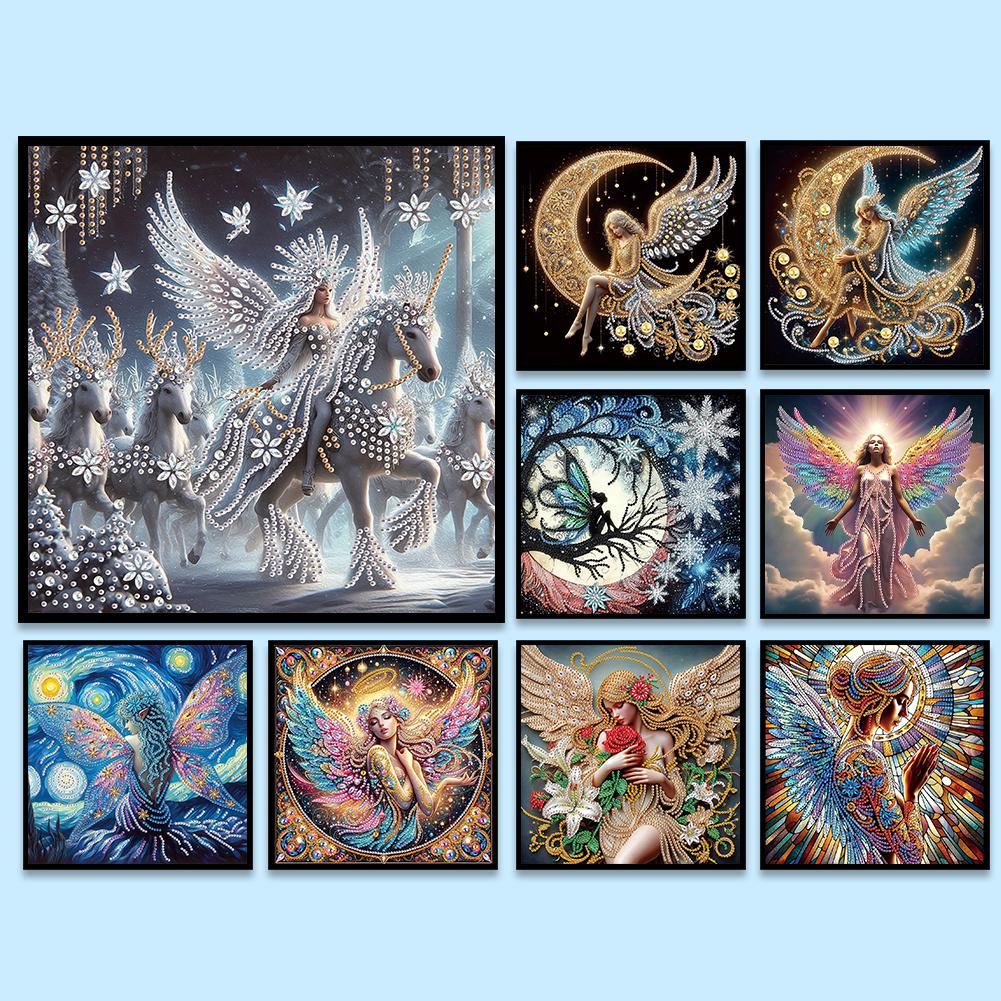 Ангел 5D DIY Специальная Форма Кристалл Частичная Алмазная Мозаика Набор Декор Стены Дома