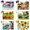 Liliful 6 Pack 16 Piece Big Puzzle для пожилых людей Деревянный пазл Деменция Головоломка Легкая головоломка для пожилых людей x Inch Jigsaw Puzzle для взрослых Болезнь