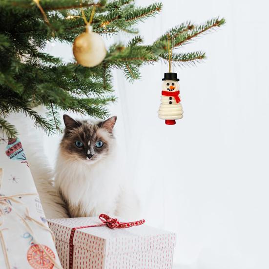 DIY Button Christmas Ornament Kit Stacked Colorful Buttons Christmas Snowman/Santa/Angel/Tree Craft Making Set for Holiday Decor