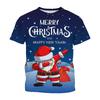 Kids Clothes Funny Santa Claus 3D Printed T Shirt Christmas Short Sleeved T Shirts Boys Girls 2-10y Xmas Gift for Children Top