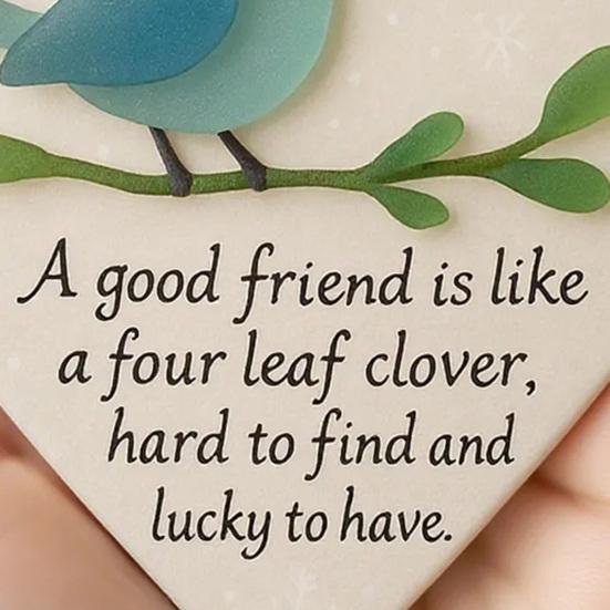 Heart Shaped Sea Glass Friendship Decor Sea Glass Bird