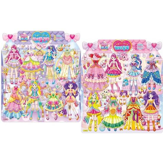 Catch! Tiniping Gold Coordination Sticker: Party Princess + Idol Princess 2-piece Set, a Popular Character In Korea