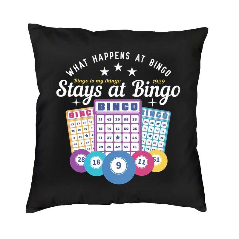 Nordic Style Bingo Queen Bingo Player Paper Game Cushion Covers xcm Velvet Pillow Case Car Square Pillowcase Home Decorative