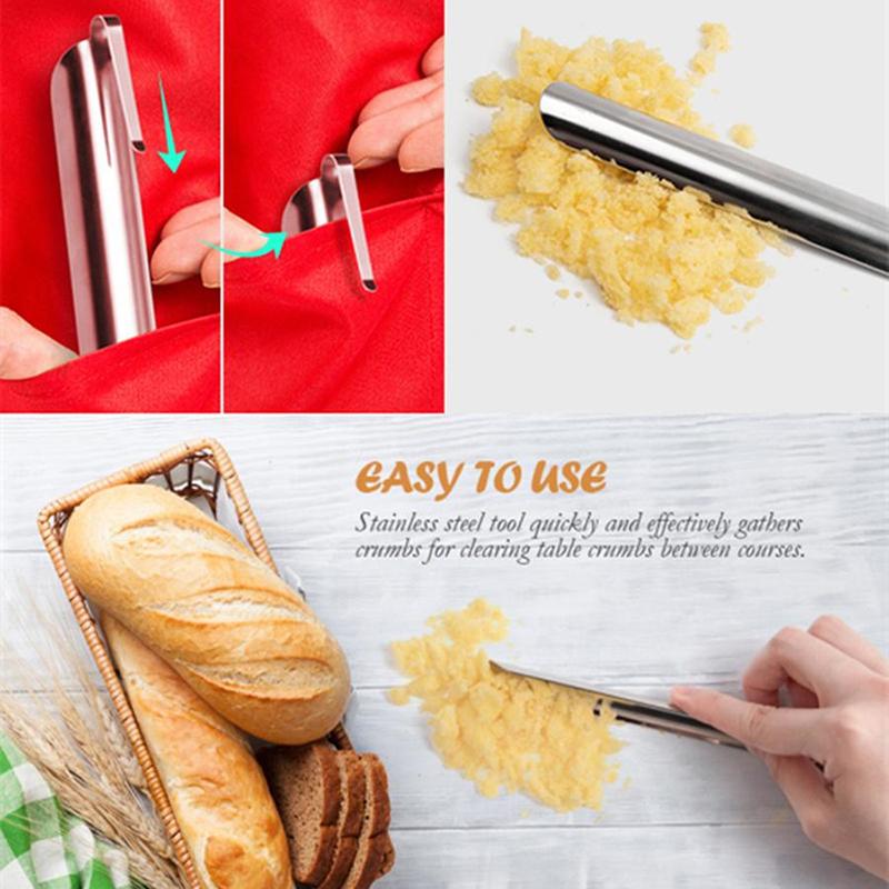 Инструмент для торта Крошкоуловитель Крошкосметы из нержавеющей стали Скребок для хлебных крошек Кухонный ресторанный инструмент для сбора крошек