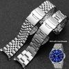 22 мм Нержавеющая сталь для дайвинга Ремешок для Casio Duro Mdv107-1A MDV106-1A Замена ремешка для часов Мужской Металлический Складная застежка Браслет