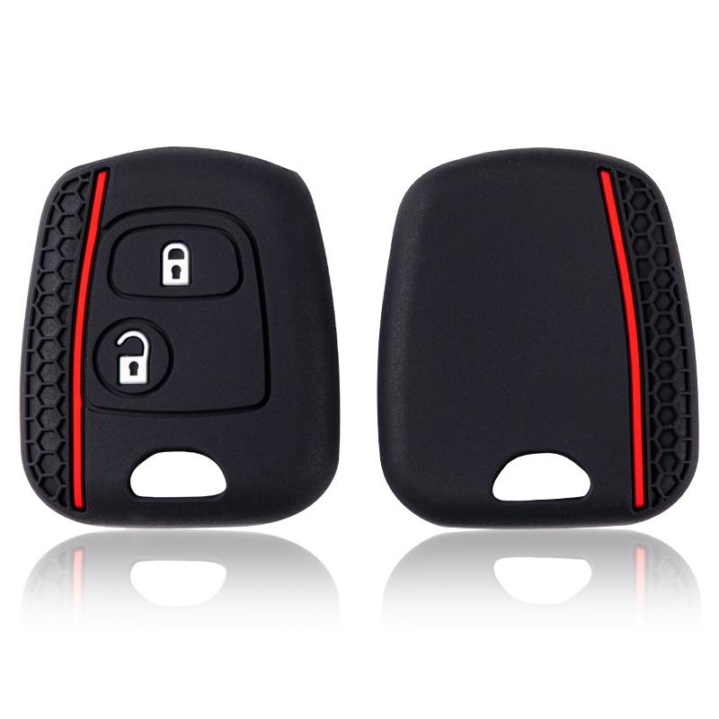 Защитная крышка брелка для Peugeot 206 107 207 307 2007 406 Держатель для брелока для Citroen C3 C1 C2 Berlingo Чехол Колпачки