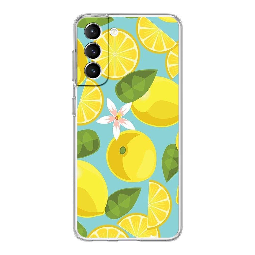 Средиземноморский Лимон Чехол для Телефона Для Samsung Galaxy S22 5G S20 Ultra S21 FE 5G S10E S9 S8 S10 Plus Note 20 10 Прозрачный Силиконовый Чехол