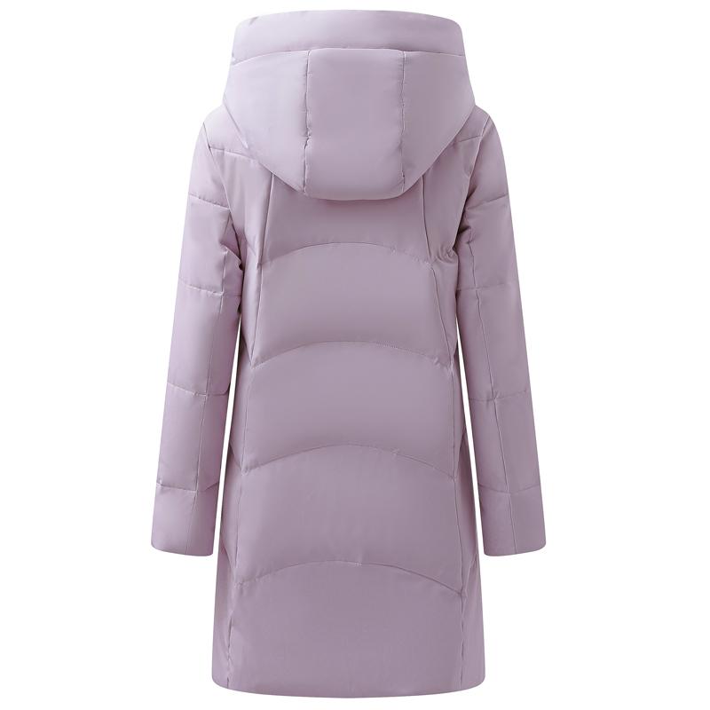 Plus Size Middle Age Women's Long Down Coats Winter Vintage Parkas Hooded Elegant Thick Warm Puffer Jackets Woman Outerwears