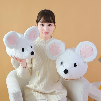 Милая имитация мыши, лежащая мышь-кукла, плюшевая игрушка, мышь с большими ушами, детская кукла