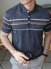 [Printed Design, Not Textured] New Men'S Golf Shirt, Summer Casual Thin Style, Business Commute Short-Sleeve Polo Top
