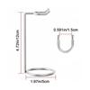 Stainless Steel Shaver Storage Rack Silver Easy Carry Shaver Display Stand Safety Razor Brush Holder Long Handle Shaving