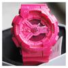 Casio G-SHOCK Серия YOUTH Серия GA-110 Модные Классические Кварцевый Механизм Ремешок из Смолы Японские и Корейские Часы Женские Часы Розовые GMA-S110CC-4