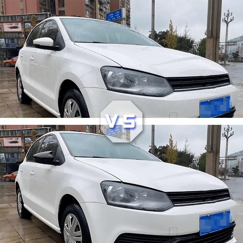 2 шт. для Volkswagen VW Polo MK5 6R 6C 2009-2017 ABS, боковое крыло заднего вида, крышка зеркала, отделка корпуса, OX, рог, стиль, внешний вид