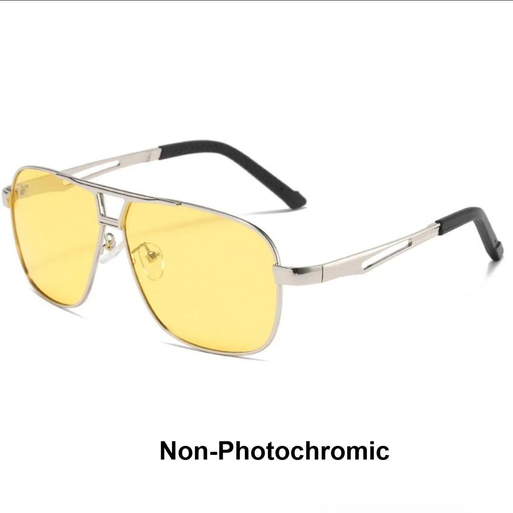 Новые мужские поляризованные фотохромные солнцезащитные очки Защита UV400 Солнцезащитные очки для вождения на весь день для использования днем и ночью