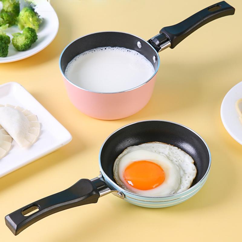 Сковорода из нержавеющей стали с антипригарным покрытием Mini Thick Steak Flat Milk Pans для газовой плиты, индукционной плиты, кухонной посуды