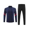 Mens Long Sleeve Soccer Training Kit Winter Match Uniform Performance Sportswear Set Plain Design