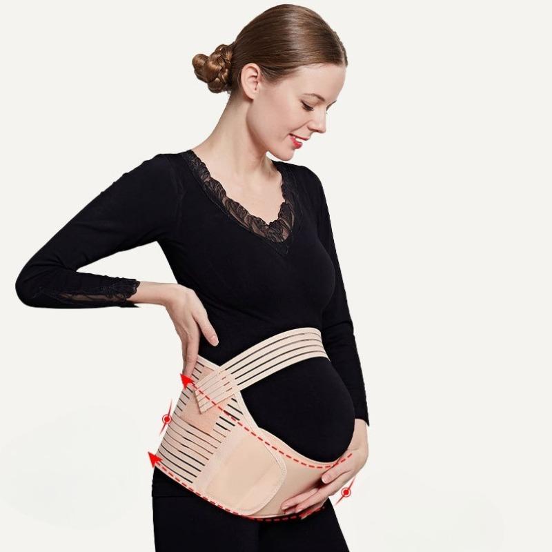 Дышащий бандаж для поддержки живота для беременных - Пояс для беременных для облегчения боли, Идеален для середины-конца беременности и вынашивания двойни
