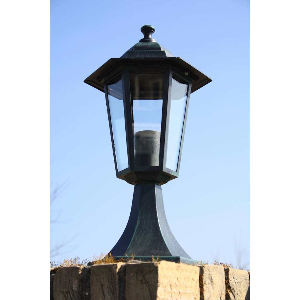 Garden Lanterns 2 pcs Dark Green Black Aluminium