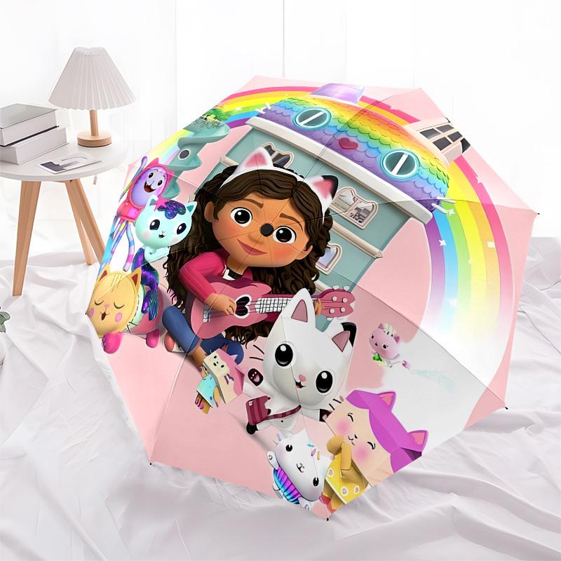 Rainbow House, Musical Adventure Automatic Opening and Closing, 8 rib Structure Portable Umbrella, Suitable for Men and Women in All Seasons