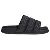adidas Adilette Essential Slides Trefoil Monogram - Черные женские кроссовки Core-Black IG7149