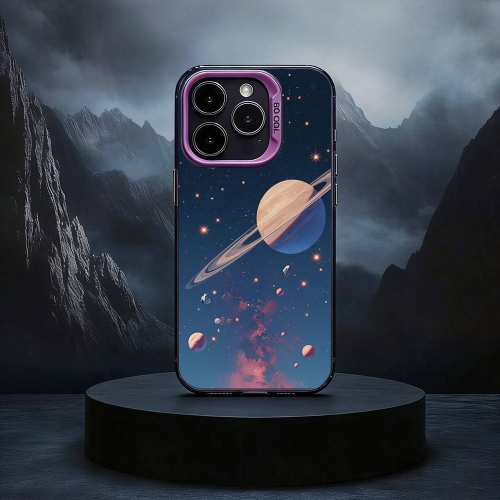 S-Space Для Galaxy Art Черный Конфетный серебристый чехол для телефона Чехол для телефона Для iPhone17,16,15,14,13,12,11 Plus,Pro Max