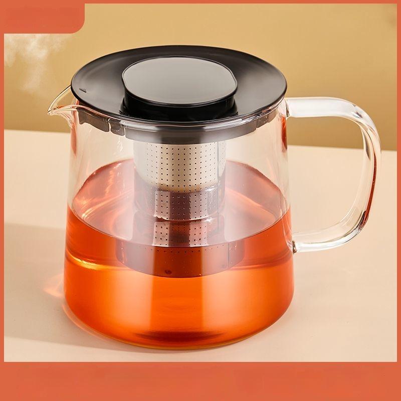 Кофейник Цветочный чайник Китайский чайник Pyrex Стеклянный нагревательный чайник Чайный сервиз Высококачественный кофейник из боросиликатного стекла