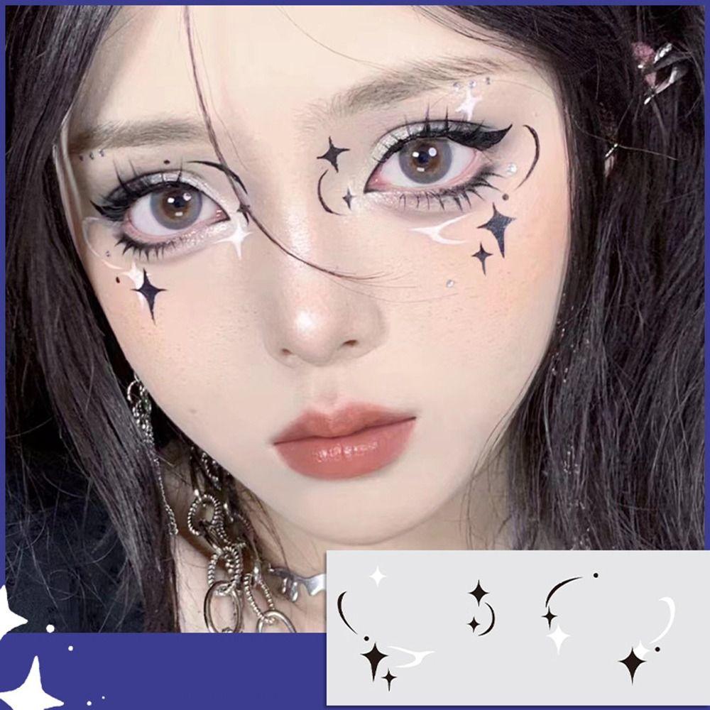 Sweatproof Decorative Stickers Disposable Blush Face Patch Sweet Temporary Tattoo Sticker Make Up