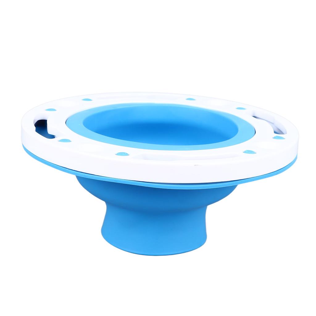 Toilet Flange Repair Kit Blue Durable Silicone ABS Easy Installation Toilet Flange Replacement Kit