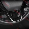For Honda Civic 2022-2024 ABS Gloss Black Steering Wheel Lip Sheet Cover Trim