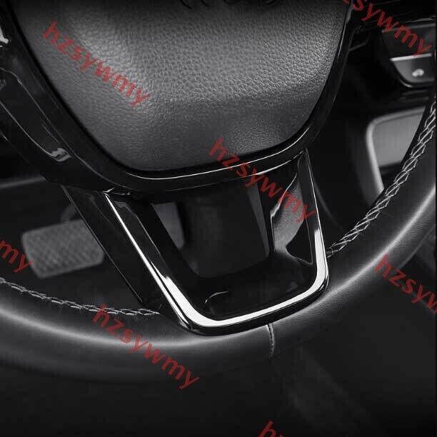 For Honda Civic 2022-2024 ABS Gloss Black Steering Wheel Lip Sheet Cover Trim