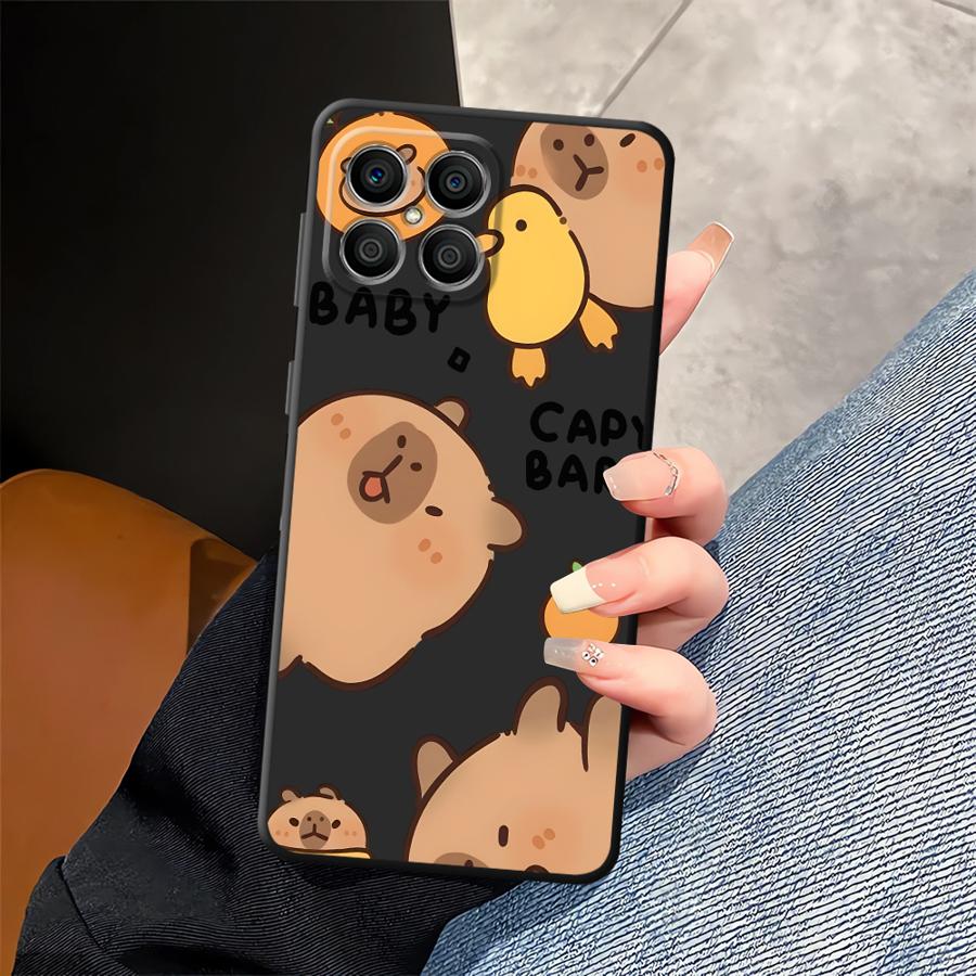 Милый чехол-капибара для Honor X9a X5b X7 Magic5Lite 8X 70 90 200 400 Lite X6 X8 Funda Чехол для телефона