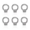 10Pcs M6/M8/M10 Metric Ring Shape Lifting Eye Nut 304 Stainless Steel Lifting Eye Threaded Nut Fastener