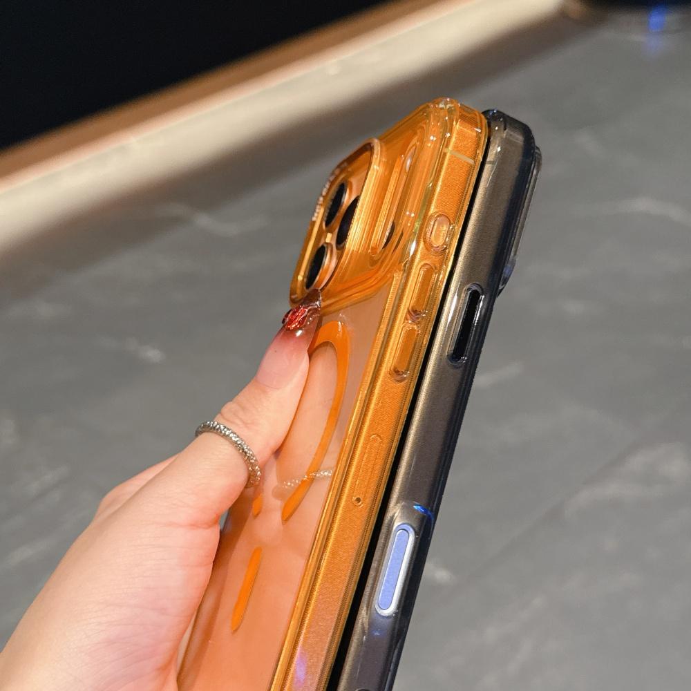 Кристально прозрачный магнитный Жесткий чехол для Magsafe для iPhone 17 16 15 14 13 12 11 Pro Max Plus 17Air Ударопрочный Тонкий поликарбонатный чехол