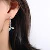 Серьги-капли из серебра 925 пробы, обручи, жемчуг, лист, винтажные, неправильной формы, для женщин, девушек, подарок, модные украшения, дропшиппинг