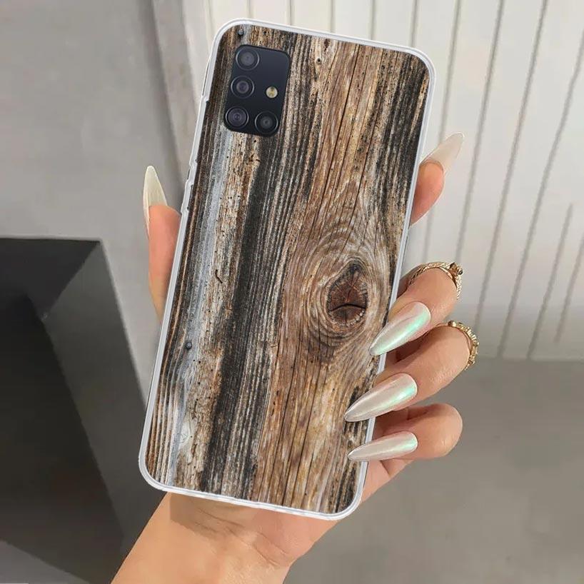 Деревянный узор Чехол для телефона для Samsung Galaxy A52 A32 A22 A12 A02S A50S A30S A10S Note 20 Ultra 10 Plus S10 A31 A20 A71 A72