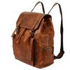 Handmade Vintage  Buffalo Leather Backpack Rucksack Travel College Bag