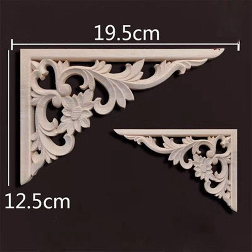 Уникальные резные поделки из дерева, угловые аппликации в разных стилях, рама, детали мебели, украшение стены, двери