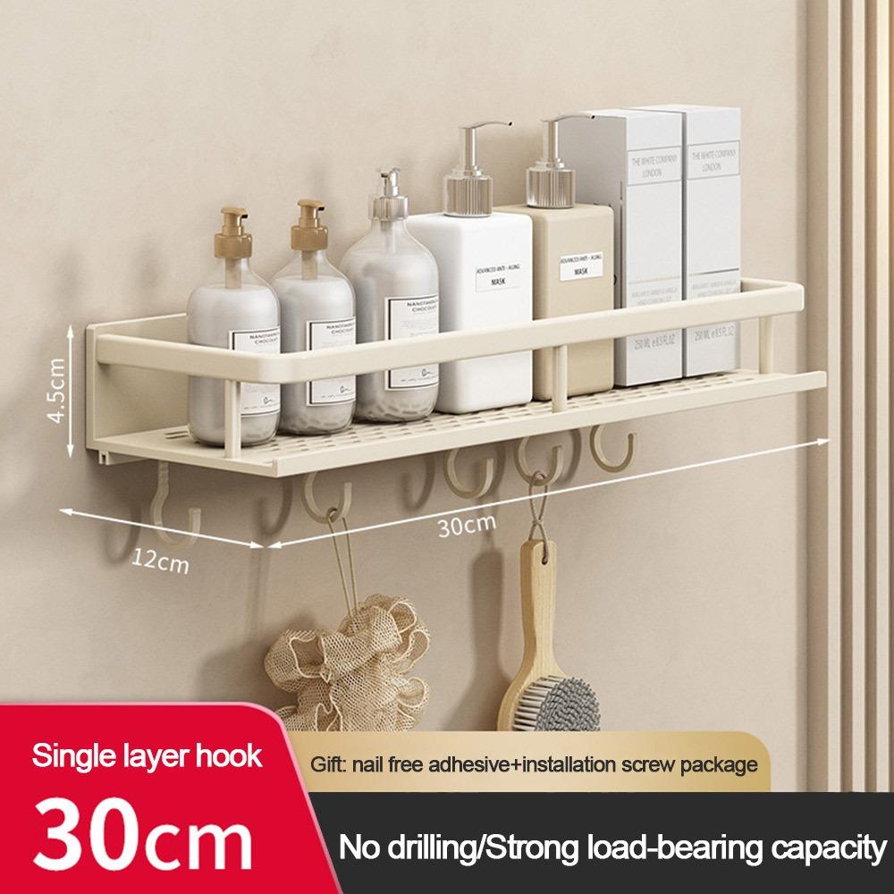 Настенная подвесная тарелка для ванной комнаты Перфорированная/Бесперфораторная вешалка для полотенец Аксессуары для ванной комнаты