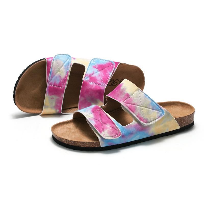 2026 New Women's Cork Slippers Outer Wear Student Beach Shoes Water Pine Shoes Cool Slippers Summer KWN