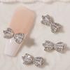 Nail Ornament High Durability Rust-proof Cubic Zirconia DIY Nail Decoration Bow-knot Nail Accessories