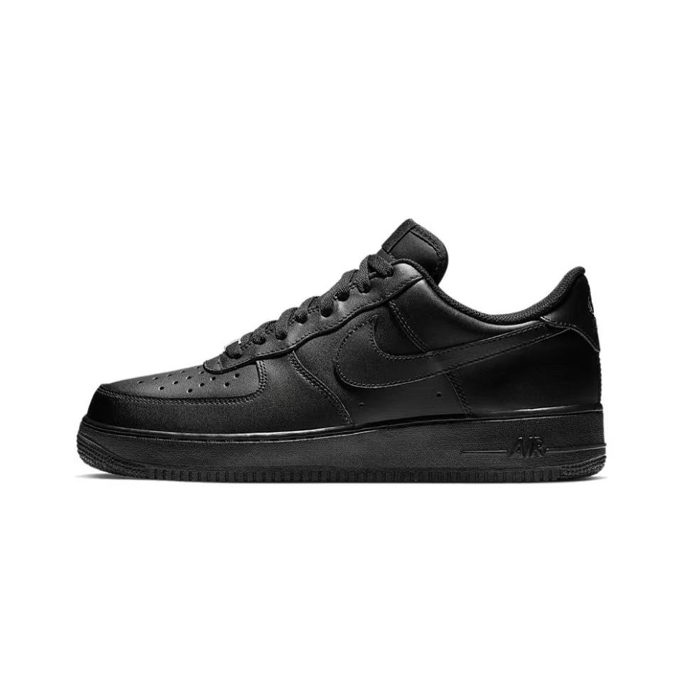 Nike Nike Air Force 1 Нескользящие Устойчивые к истиранию Низкие Скейтбордические кроссовки Унисекс Черный Белый CW2288-001(Команда333-)