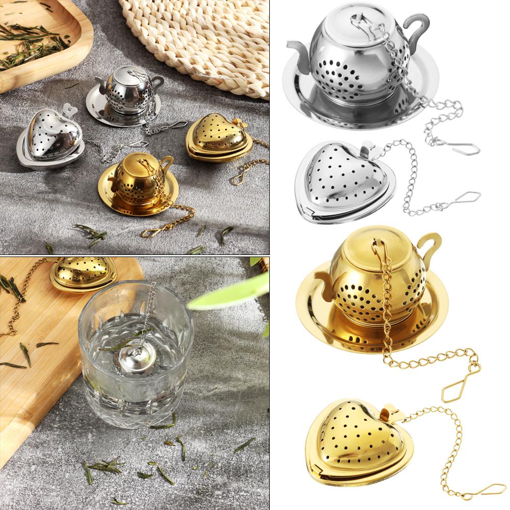 3D Чайный Шар Сердце Ситечко для Заваривания Чая Чайник Из Нержавеющей Стали