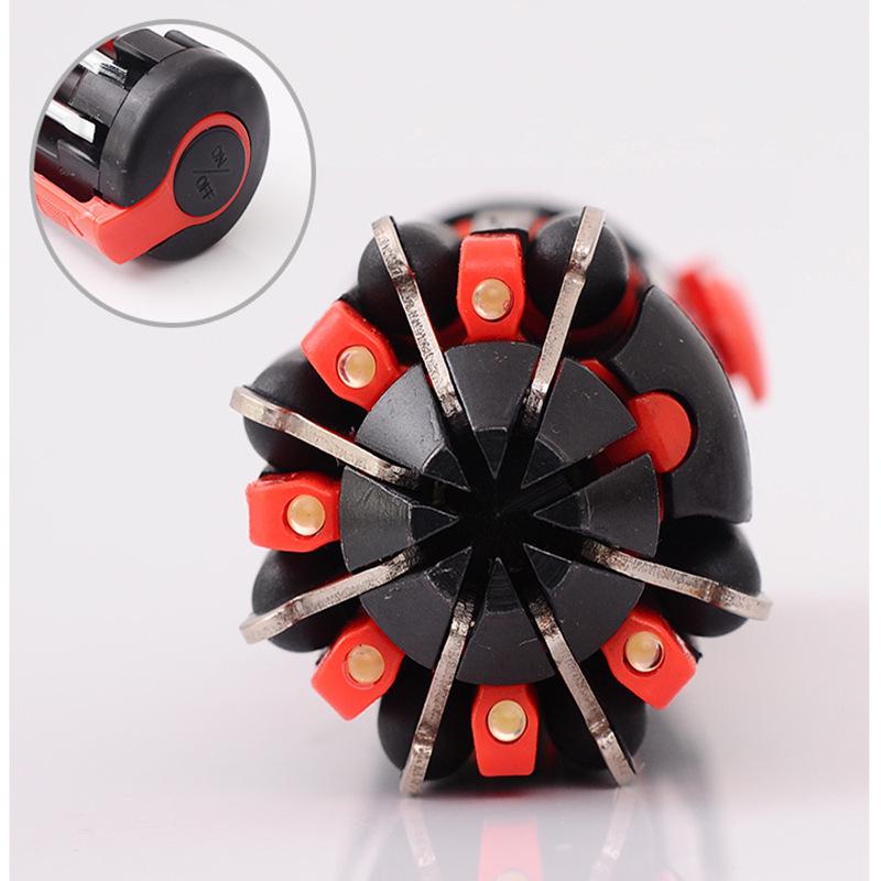 8-in-1 LED Flashlight Automotive Screwdriver: Multifunctional Outdoor Tool