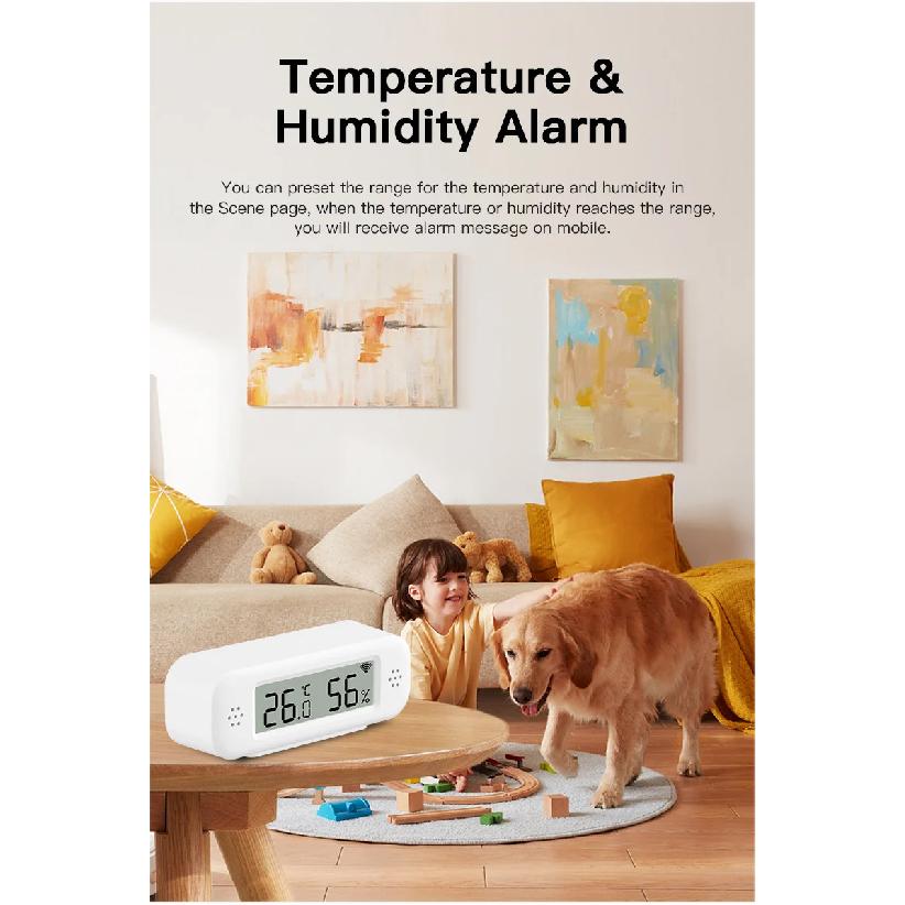 Tuya Zigbee 3.0 Temperature Humidity Sensor APP Remote Control Thermometer Hygrometer Work With SmartLife Alexa Zigbee2Mqtt ZHA