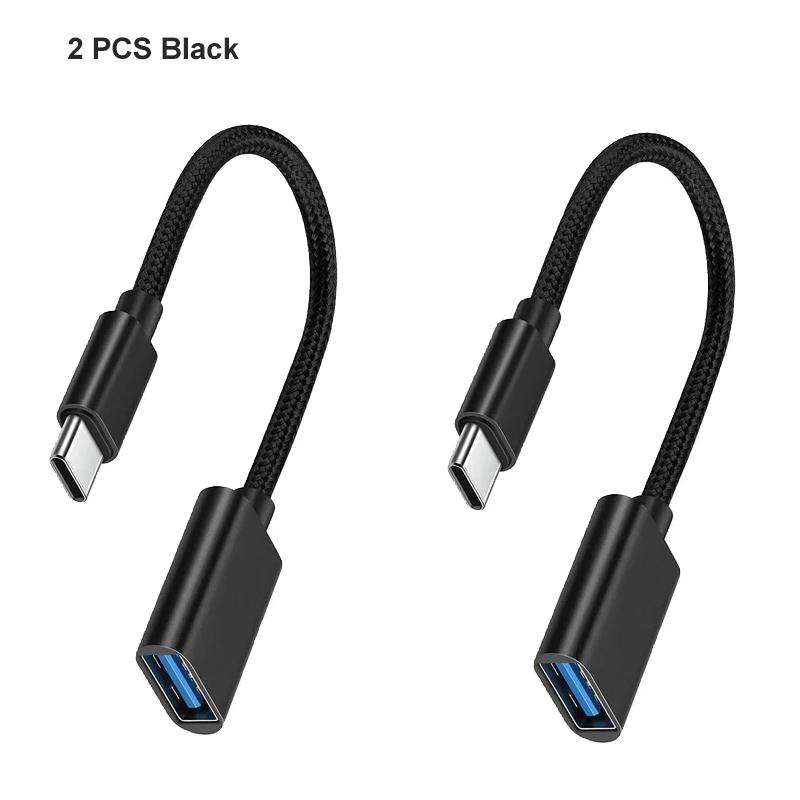 Кабель-адаптер OTG Type C USB-адаптер типа C для Xiaomi Samsung S20 Huawei OTG Кабель-переходник для передачи данных для MacBook Pro