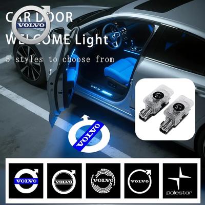 Для Светодиодный проектор логотипа приветственного света двери Подходит для Volvo Rdesign Polestar AWD V50 S60 XC60 S40 XC40 XC90 V60 S8