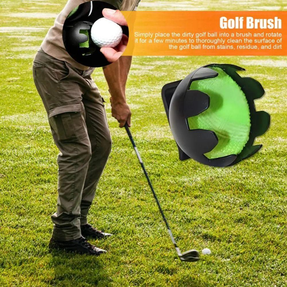 Lightweight Portable Golf Ball Washer Single Handed Design Wearable Golf Brush Gifts
