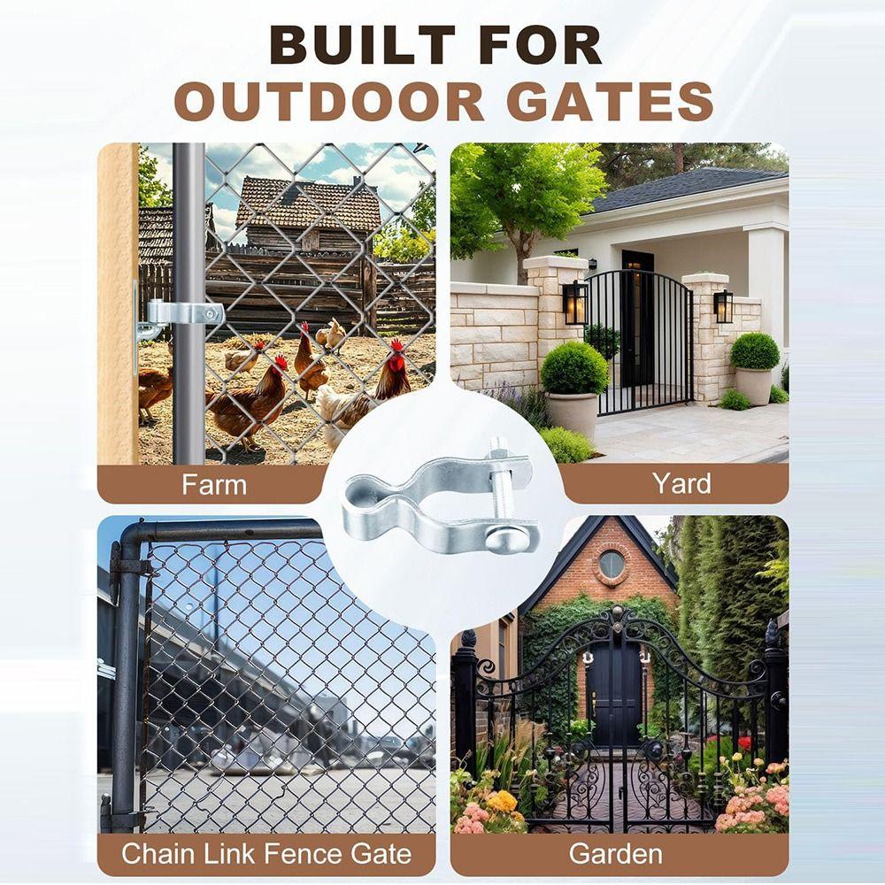 Hardware Wall Mount Gate Hinge Galvanized Steel Chain Link Gate Hinge Kit Gate Chain Outdoor