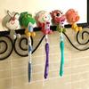 Newest 3D Cartoon Animal Cute Sucker Toothbrush Wall Holder Suction Cup Bathroom ARI